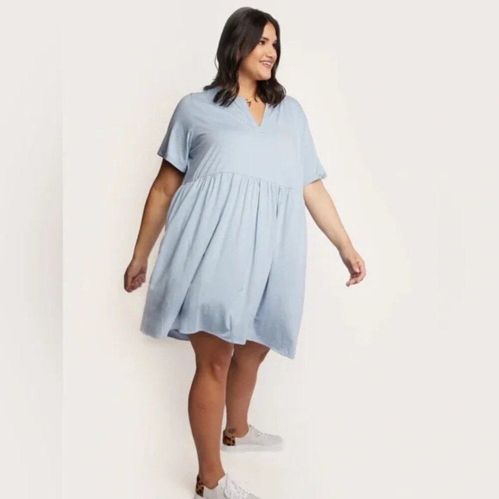 Able Sandra Swing Blue Fog Dress -NWT